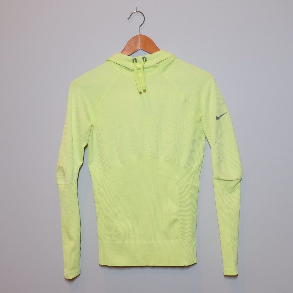 Nike Neon Yellow Long Sleeve Hoodie Top